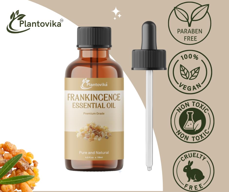 Plantovika Essential Oil | 100% Pure and Natural | Premium Grade Essential Oil for Aromatic Use, Skin, Diffuser, Massage, Candle and Soap Making, DIY Fragrance