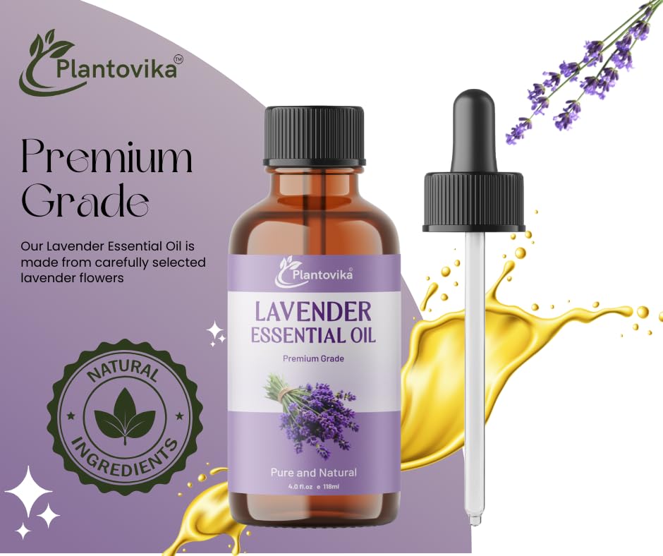 Plantovika Essential Oil | 100% Pure and Natural | Premium Grade Essential Oil for Aromatic Use, Skin, Diffuser, Massage, Candle and Soap Making, DIY Fragrance