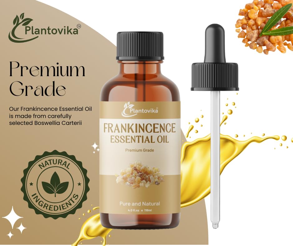 Plantovika Essential Oil | 100% Pure and Natural | Premium Grade Essential Oil for Aromatic Use, Skin, Diffuser, Massage, Candle and Soap Making, DIY Fragrance