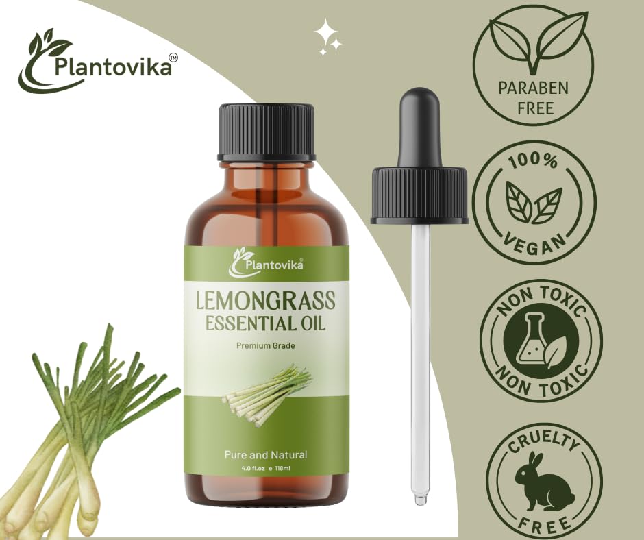 Plantovika Essential Oil | 100% Pure and Natural | Premium Grade Essential Oil for Aromatic Use, Skin, Diffuser, Massage, Candle and Soap Making, DIY Fragrance