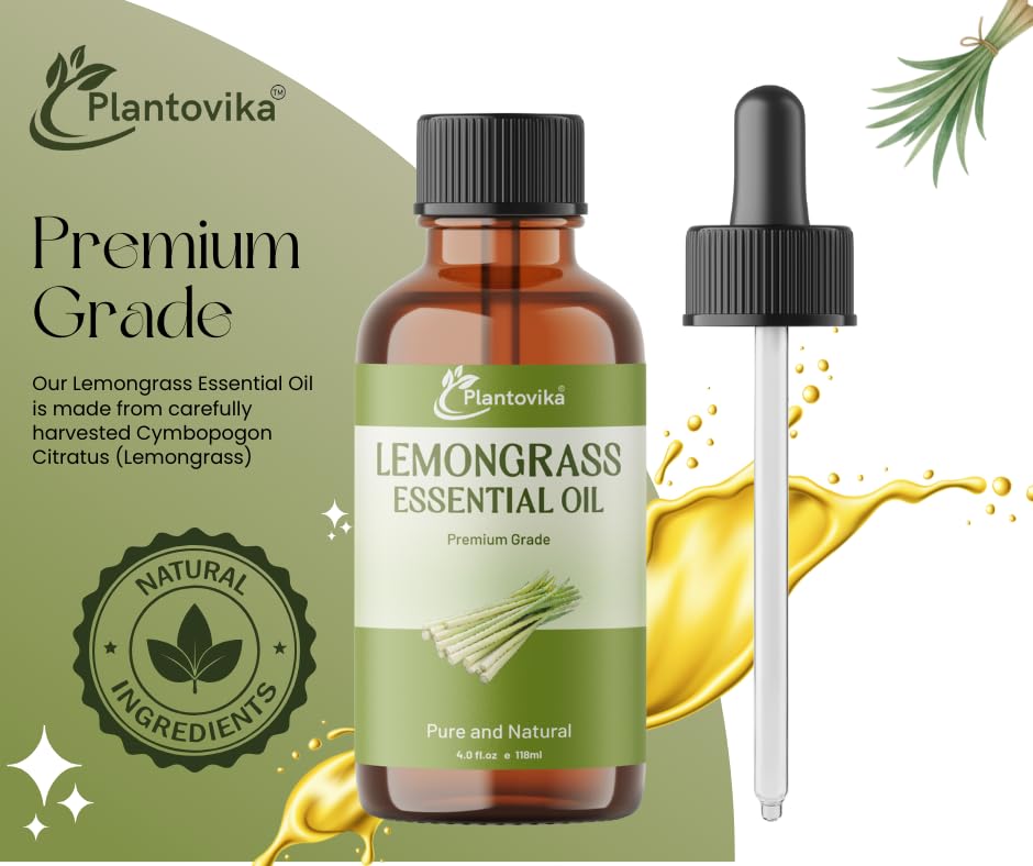 Plantovika Essential Oil | 100% Pure and Natural | Premium Grade Essential Oil for Aromatic Use, Skin, Diffuser, Massage, Candle and Soap Making, DIY Fragrance