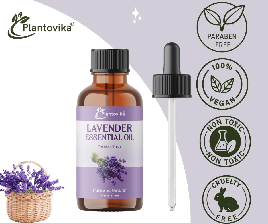 Plantovika Essential Oil | 100% Pure and Natural | Premium Grade Essential Oil for Aromatic Use, Skin, Diffuser, Massage, Candle and Soap Making, DIY Fragrance