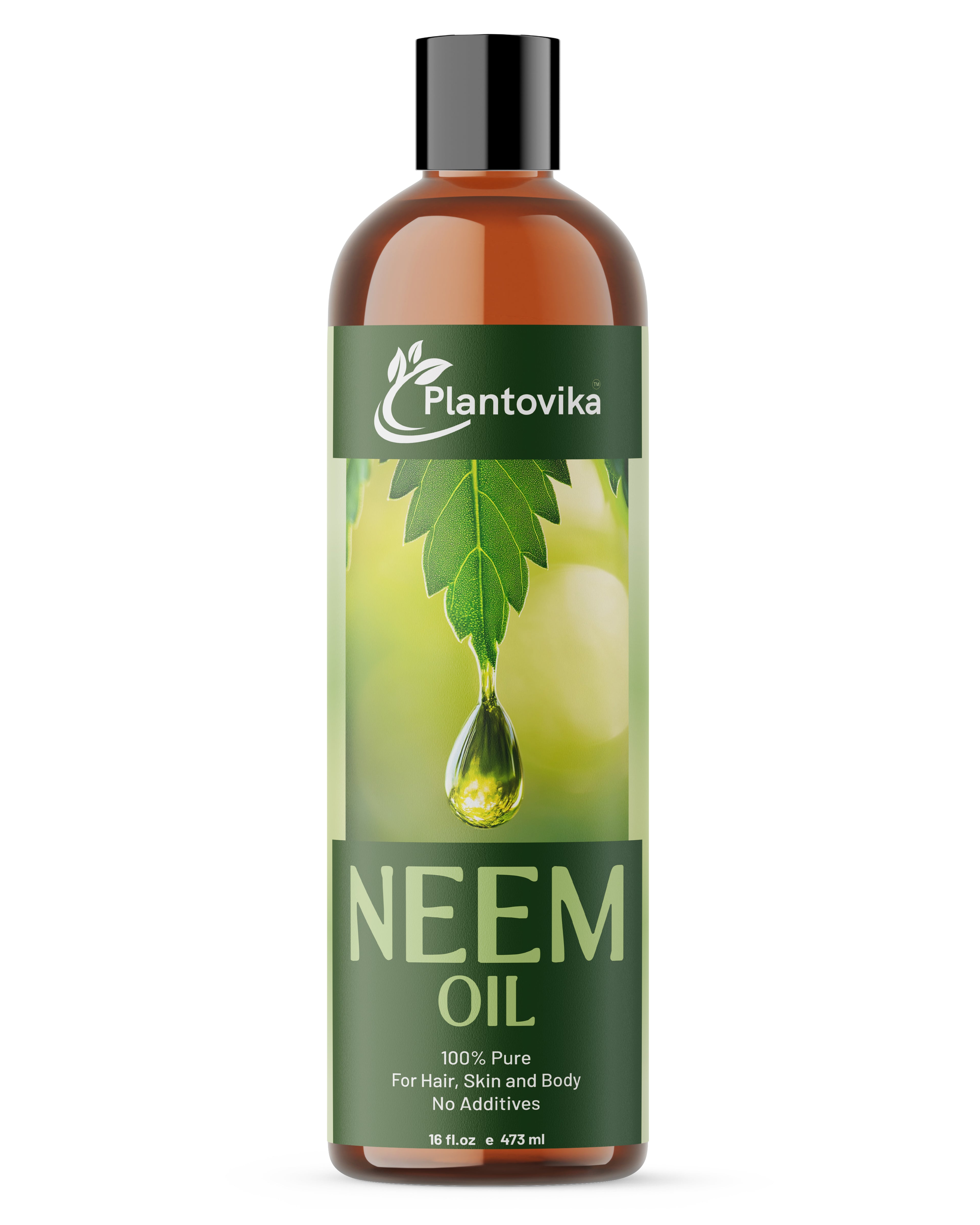 Plantovika Neem Oil - 100% Cold Pressed, All Natural Concentrate, Unrefined, Multipurpose, Seed Extract