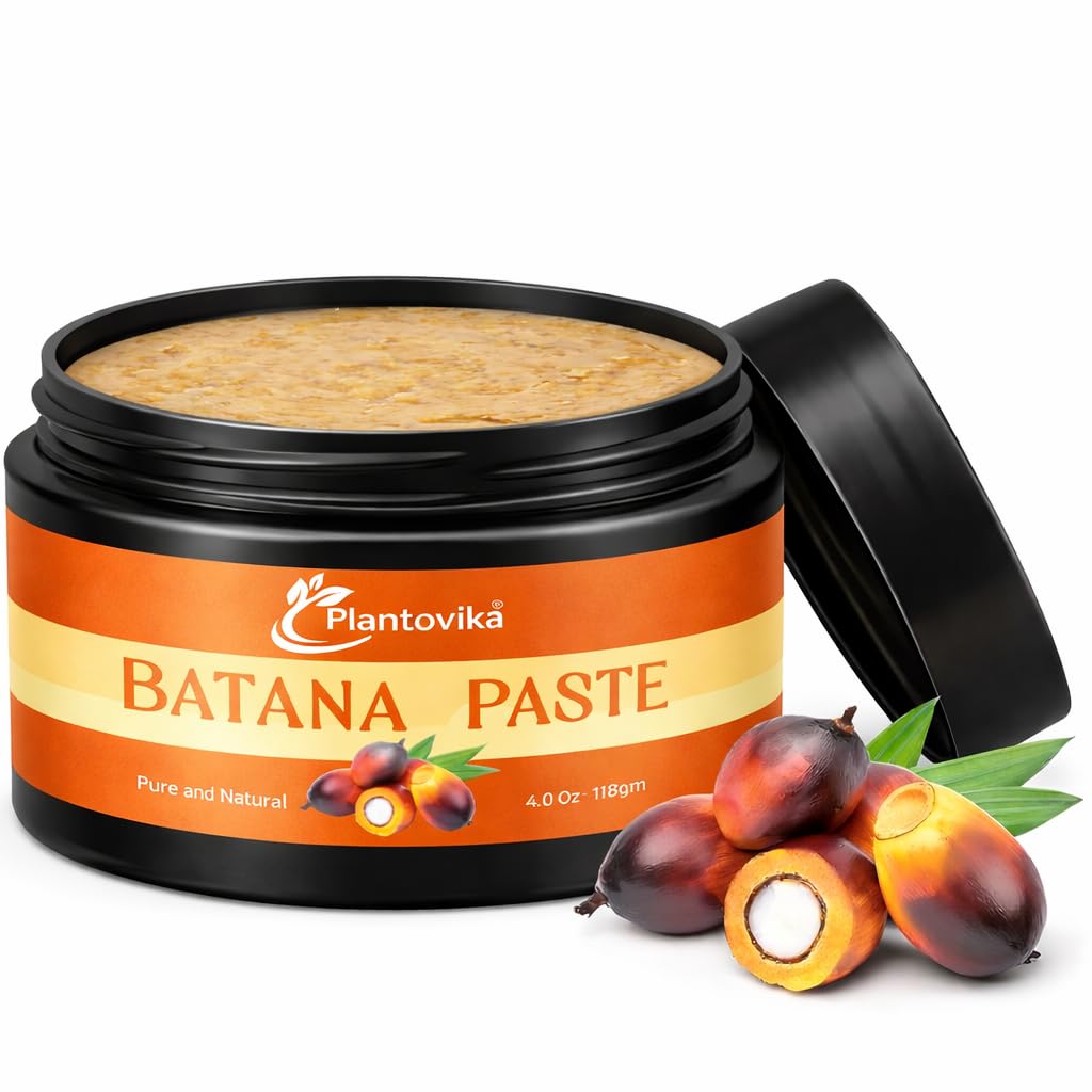 Raw Honduran Batana Paste 4oz, 100% Pure Unrefined for Hair Growth – Strengthens Hair, Reduces Breakage, Enhances Shine, Non-Greasy, No Silicones, Sulfates, or Parabens, All Hair Types